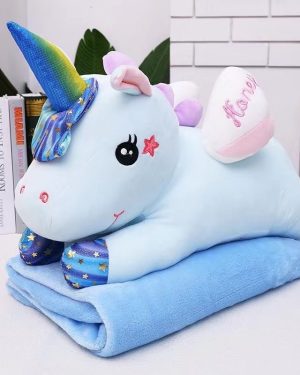 MASKOTKA PLUSZAK DUŻA 3w1 PODUSZKA KOC JEDNOROŻEC 6791509