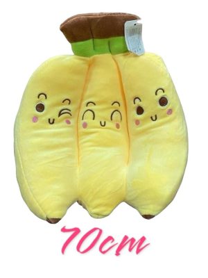 Poduszka maskotka pluszak Banany owoce 70 cm 6791515