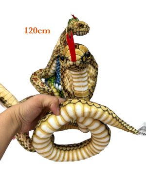 kolorowa kobra pluszowa zabawka maskotka pluszaki węże wąż różowy 120cm 6791527