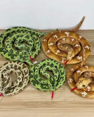 kolorowa kobra pluszowa zabawka maskotka pluszaki węże wąż różowy 120cm 6791605