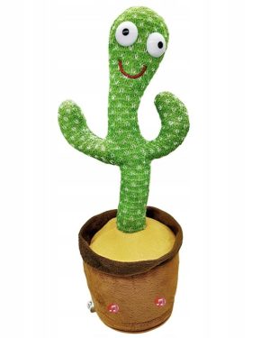 ŚPIEWAJĄCY TAŃCZĄCY KAKTUS MÓWI POWTARZA NAGRYWA  na bateria 6791722