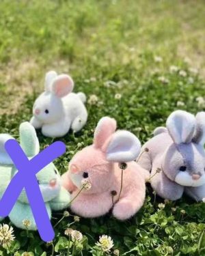 PLUSZAK MASKOTKI KROLIK 18CM 6791771