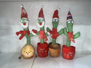 ŚWIĄTECZNA KAKTUS TAŃCZY ŚPIEWA ŚWIECI POWTARZA NA BATERIE 6791792