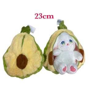 MASKOTKA PLUSZAK ZABAWKA SŁODKI KRÓLIK AWOKADO NIESPODZIANKA USZY 2w1 23 cm 6791796