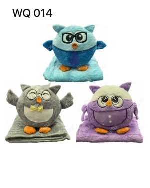 maskotka sowa z kocem 6791853