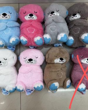 Muzyka dla dzieci oddychający miś dziecko kojąca wydra pluszowy 6791866