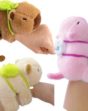 KAPIBARA Z ŻÓŁWIEM OPASKA NA RĘKĘ ZABAWKA MASKOTKA BRANSOLETKA 6791889