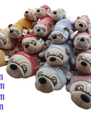 30 CM PLUSZOWY SŁODKI PIES MOPS MASKOTKA UROCZY PLUSZAK DLA DZIECI 6791989