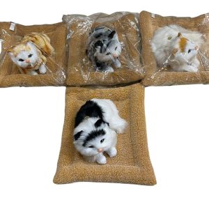 MASKOTKA Śpiący  KOT  na poduszce 6791991