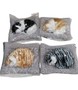 MASKOTKA Śpiący KOT na poduszce 6791995