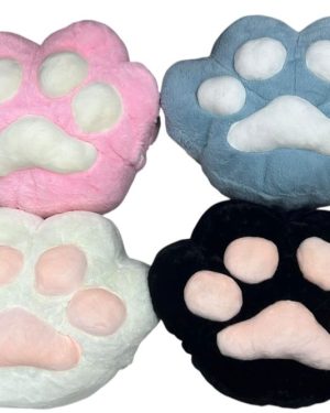 MASKOTKA PODUSZKA Z KOCEM OGRZEWACZ DO RĄK BIAŁA ŁAPA KOT PIES FUTERKO 2w1 6792009