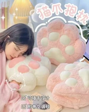 Poduszka grzewcza w kształcie łapy kota 6792010