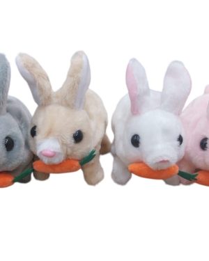 KRÓLIK PUSZYSTY KRÓLICZEK KICAJĄCY Z DŹWIĘKIEM NA BATERIE 6792042