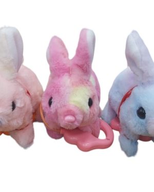 KRÓLIK PUSZYSTY KRÓLICZEK KICAJĄCY Z DŹWIĘKIEM NA BATERIE 6792043