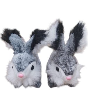 INTERAKTYWNY KRÓLICZEK SKACZĄCY CHODZĄCY ZABAWKA DLA DZIECI SZARY 6792046