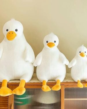 80CM MASKOTKA PRZYTULANKA GĘŚ KACZKA SIEDZĄCA 6792082