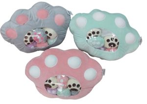 PLUSZOWA ZABAWKA PODUSZKA PUDDING DUŻA KOCIA ŁAPA 2w1 5 MINI ŁAP MASKOTKA 6792104