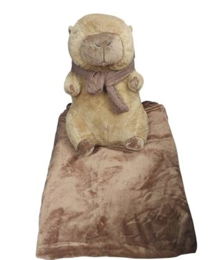 MASKOTKI KAPIBAR PLUSZAK 50CM Z KOCEM 6792145