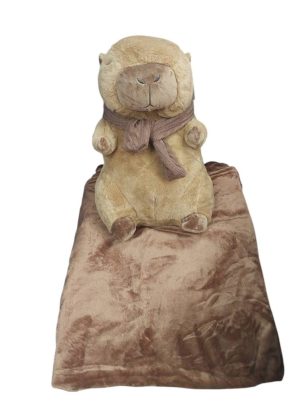 MASKOTKI KAPIBAR PLUSZAK 50CM Z KOCEM 6792145