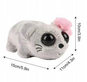 Pluszowy chomik Smutny z dźwiękiem Lalka chom 6792154