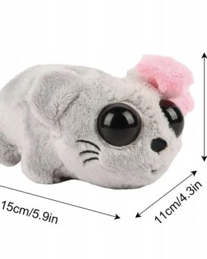 Pluszowy chomik Smutny z dźwiękiem Lalka chom 6792154