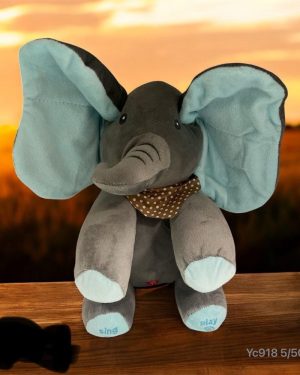 SŁONIK ŚPIEWAJĄCY MASKOTKA PLUSZOWY SŁOŃ AKUKU INTERAKTYWNY PLUSZAK 6792217