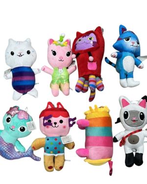 ZESTAW MASKOTEK KOCI DOMEK GABI 8 SZTUK MASKOTKA KICIUŚ PANDUŚ NAJKOTEK 6792269