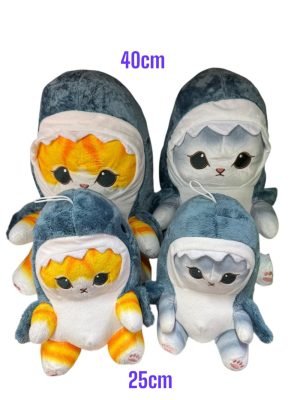 PLUSZOWA MASKOTKA KOTY REKIN 40CM 6792286