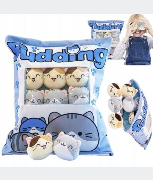 PODUSZKA PUDDING Z MASKOTKAMI KOTKAMI DO RZUCANIA PRZYTULANIA RÓŻNE WZORY 6792295
