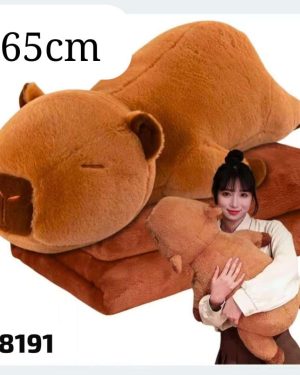 Kapibara leżąca z kocem 65CM 6792334