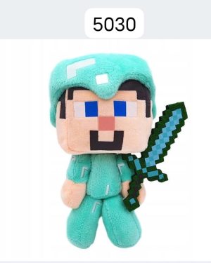 Maskotka Minecraft steve z miecz 6792552