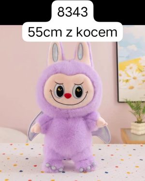 Maskotka labubu z kocem 55 cm. 6792637