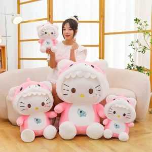 80CM DUŻA MASKOTKA HELLO KITTY KOTEK PLUSZOWA 6792655