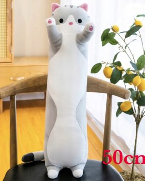 50CM KOTEK MASKOTKA PLUSZAK PODUSZKA KOT ZAGŁÓWEK 6792667