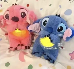 MASKOTKA STITCH MIŚ SZUMIĄCY ODDYCHAJĄCY PRZYTULANKA ODDYCHAJĄCA USPOKAJACZ 6792708
