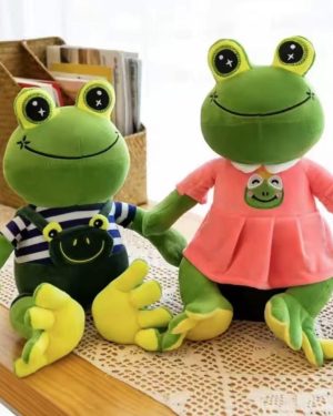 Maskotka żaba w ubranku dla dzieci 50 cm 6792892