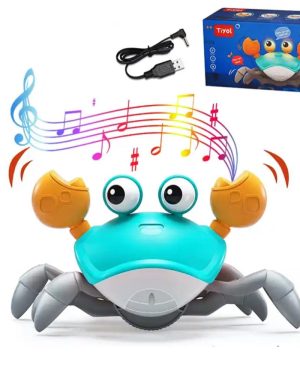 UCIEKAJĄCY KRAB ZABAWKA INTERAKTYWNA ROBOT LED USB 6792909