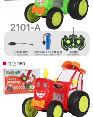 SKACZĄCY TRAKTOR TAŃCZĄCY CIĄGNIK RC ZDALNIE STEROWANY NA PILOTA DŹWIĘK 6793162