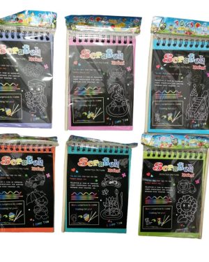 Zdrapywanka mini notesik z wzorami i patyczkiem 6793176