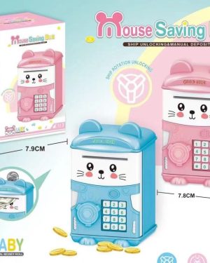 ZABAWKA SEJF BANKOMAT  SKARBONKA MYSZ CZYTNIK PALCA 6793230