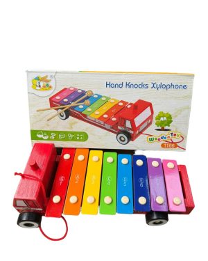 ZABAWKA Cymbałki Drewniane + Pałeczki_ Ksylofon Dla Dzieci 6793254