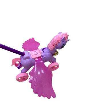 ZABAWKA JEDNOROŻEC NA KÓŁKACH DO PROWADZANIA PCHACZ KONIK 6793256