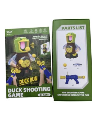 Gra zręcznościowa dla dzieci zestaw strzelanie do celu głodna kaczka+ kulki 6793593