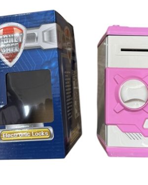 ZABAWKA Żółta skarbonka sejf na banknoty 6793619