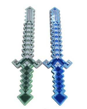 MIECZ DIAMENTOWY MINECRAFT ŚWIETLNY PIXEL ŚWIATŁO DŹWIĘK LED 6793796