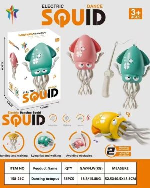 INTERAKTYWNA TAŃCZĄCA ZABAWKA OŚMIORNICA DLA DZIECI 6793850