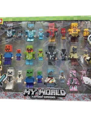 ZESTAW Figurki Minecraft  24PCS DUZO MALY 6793915
