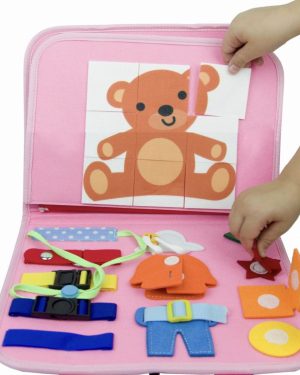 TABLICA MANIPULACYJNA MONTESSORI SENSORYCZNA WALIZKA 6794085