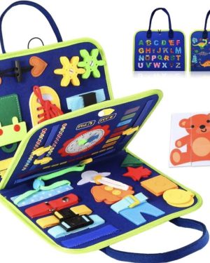 TABLICA MANIPULACYJNA MONTESSORI SENSORYCZNA WALIZKA 6794086