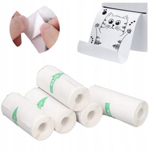 PAPIER TERMICZNY SAMOPRZYLEPNY DO MINI DRUKARKA 5 ROLEK 6794569